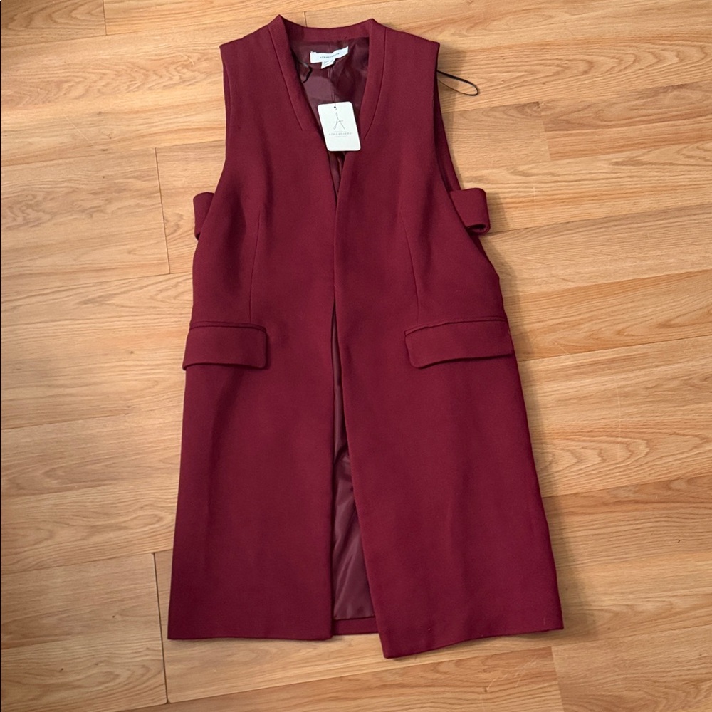 Atmosphere Burgundy Sleeveless Vest